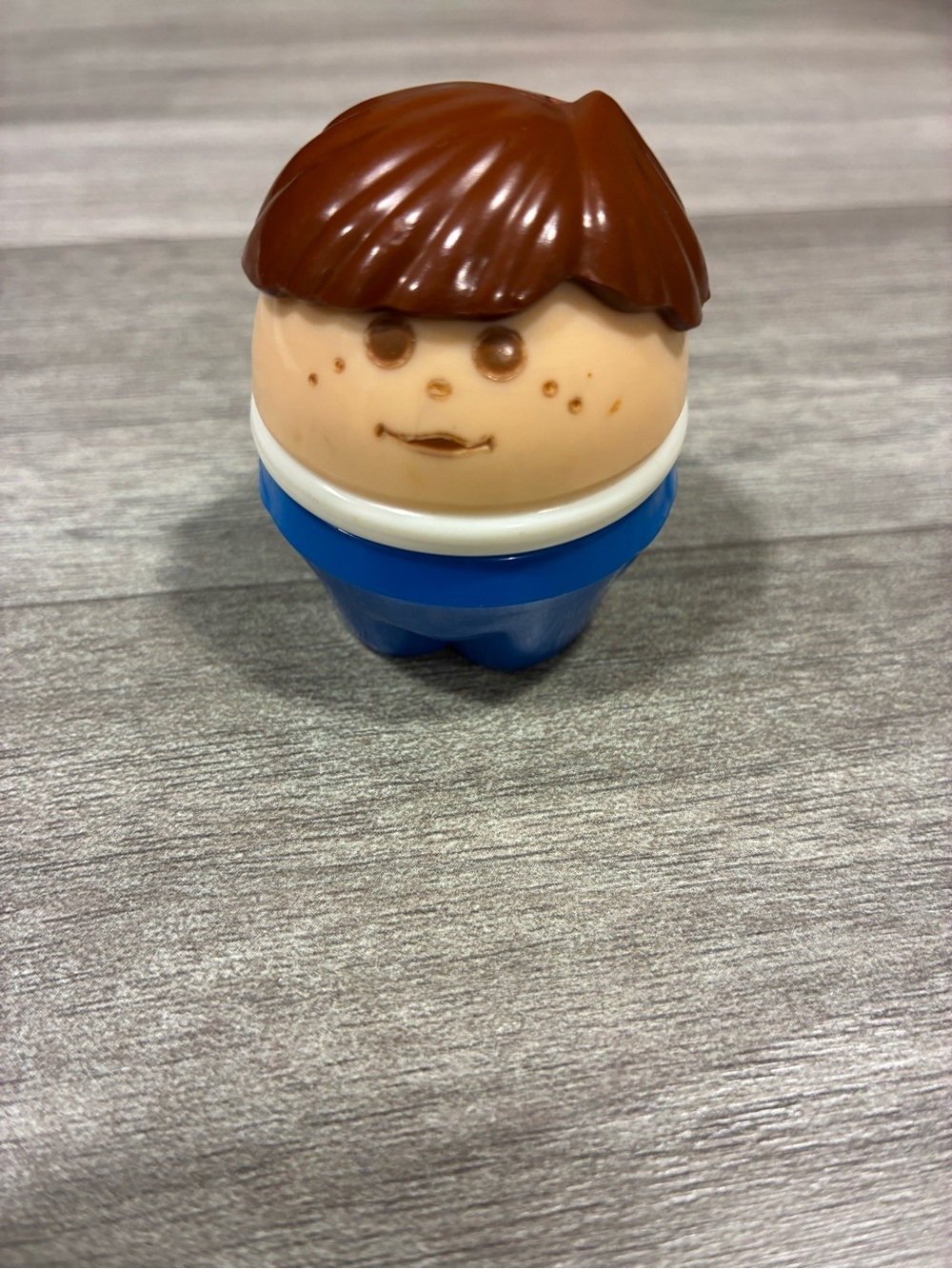 VINTAGE LITTLE TIKES REPLACEMENT BOY WITH BROWN HAIR 3.5"
